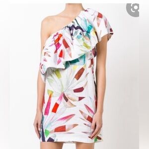 Mara Hoffman one shoulder floral dress